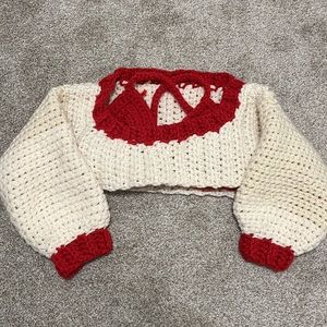 Handmade Crochet Shrug and Bralette Set